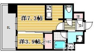 エンクレスト博多駅南SHAREの物件間取画像